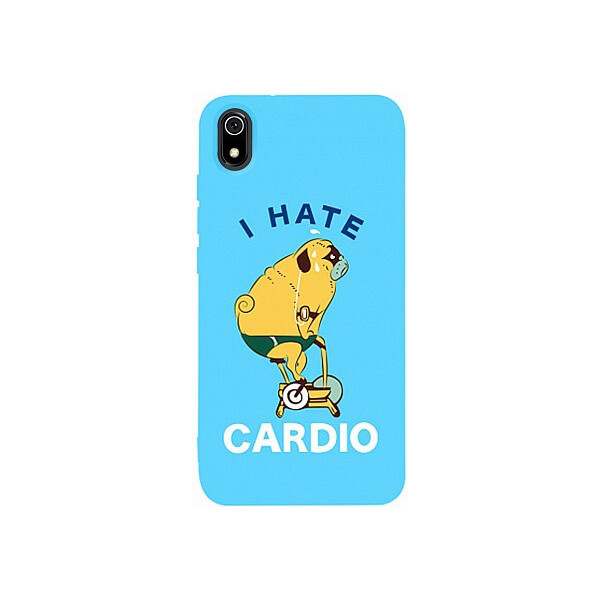

Чехол-накладка TOTO Matt TPU 2mm Print Case Xiaomi Redmi 7A #5 Hate Cardio Sky Blue'