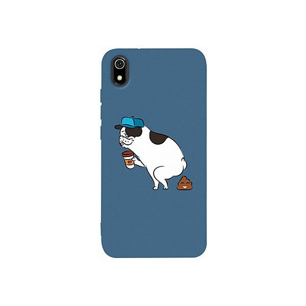 

Чехол-накладка TOTO Matt TPU 2mm Print Case Xiaomi Redmi 7A #50 Mops Kak Navy Blue'