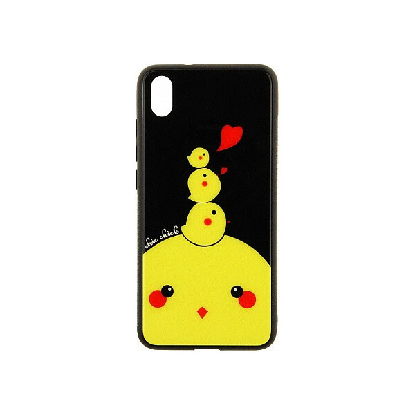 

Чехол-накладка TOTO Cartoon Print Glass Case Xiaomi Redmi 7A Chicken Chick'