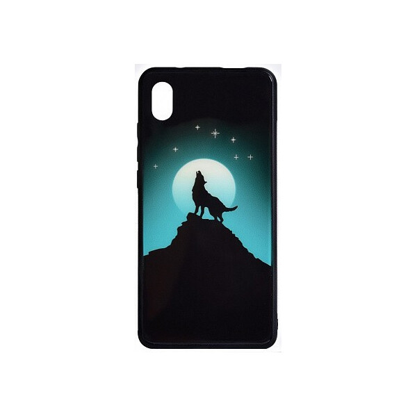 

Чехол-накладка TOTO Night Light Print Glass Case Xiaomi Redmi 7A Howling Wolf'