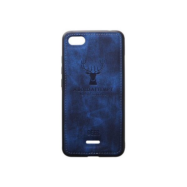 

Чехол-накладка TOTO Deer Shell With Leather Effect Case Xiaomi Redmi 6A Dark Blue'
