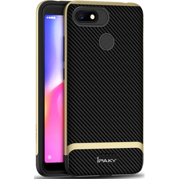 

Чехол-накладка Ipaky Bumblebee Series/PC Frame With TPU Case Xiaomi Redmi 6A Gold