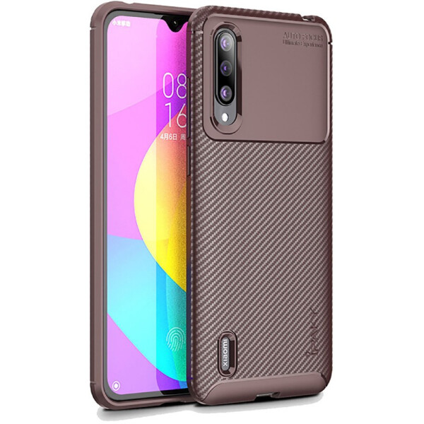 

Чехол-накладка Ipaky Carbon Fiber Series/Soft TPU Case Xiaomi Mi A3/Mi CC9e Coffee
