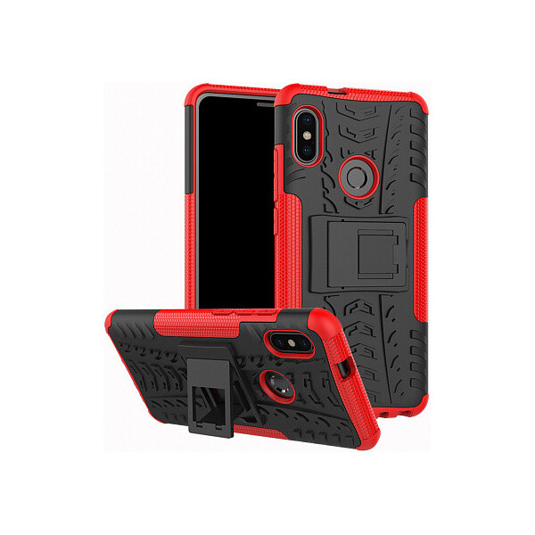 

Чехол-накладка TOTO Dazzle Kickstand 2 in 1 Case Xiaomi Mi 6x/Mi A2 Red'