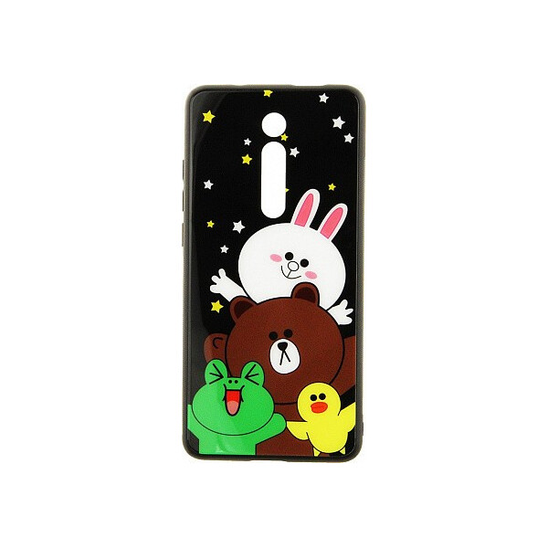 

Чехол-накладка TOTO Cartoon Print Glass Case Xiaomi Mi 9T/Mi 9T Pro/Redmi K20/K20 Pro Line friends all about'