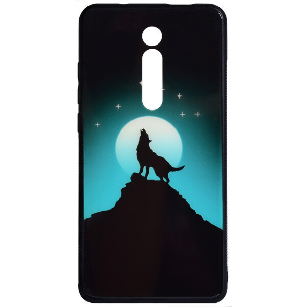 

Чехол-накладка TOTO Night Light Print Glass Case Xiaomi Redmi Mi 9T/Mi 9T Pro/Redmi K20/K20 Pro Howling Wolf