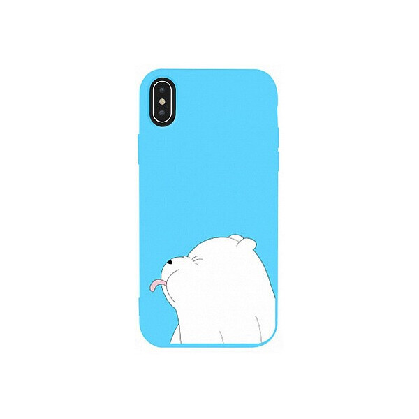 

Чехол-накладка TOTO Matt TPU 2mm Print Case Apple iPhone XS Max #57 Bear Tongue Sky Blue'