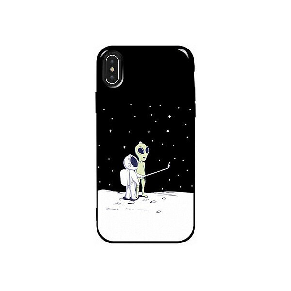 

Чехол-накладка TOTO Pure TPU 2mm Print Case Apple iPhone XS Max #40 Ufo Moon Black'