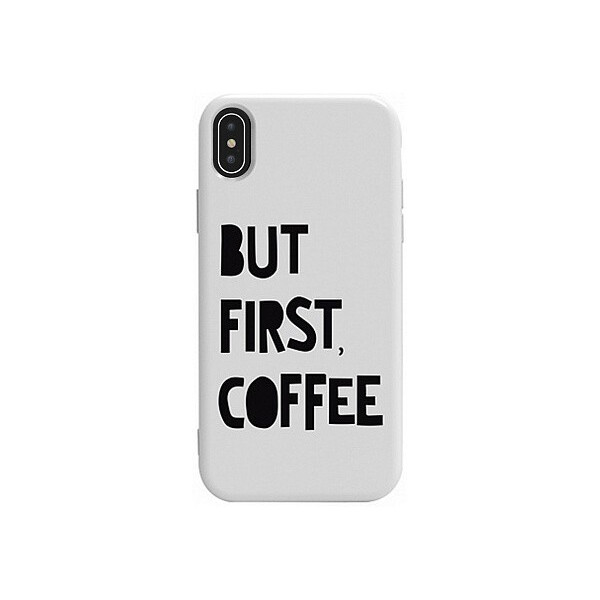 

Чехол-накладка TOTO Pure TPU 2mm Print Case Apple iPhone XS Max #41 First Coffee White'