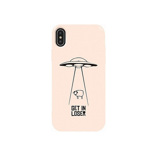 

Чехол-накладка TOTO Pure TPU 2mm Print Case Apple iPhone XS Max #70 Get Loser Sand pink'