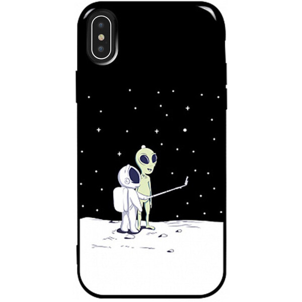 

Чехол-накладка TOTO Pure TPU 2mm Print Case Apple iPhone XS Max #40 Ufo Moon Black