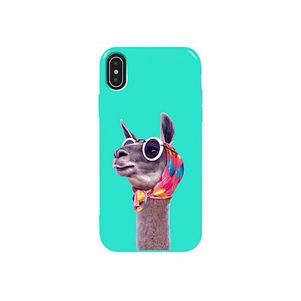 

Чехол-накладка TOTO Pure TPU 2mm Print Case Apple iPhone XS Max #8 Lama Glasses Mint'