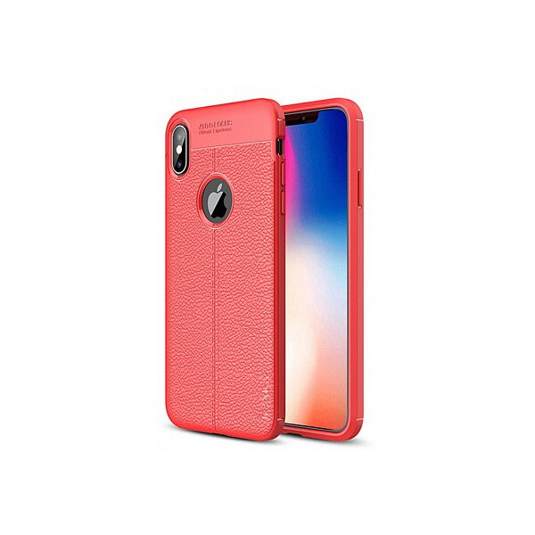 

Чехол-накладка Ipaky TPU Litchi Stria Series Case Apple iPhone XS Max Red'