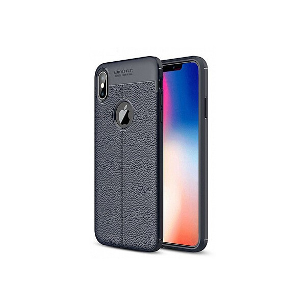

Чехол-накладка Ipaky TPU Litchi Stria Series Case Apple iPhone XS Max Blue'