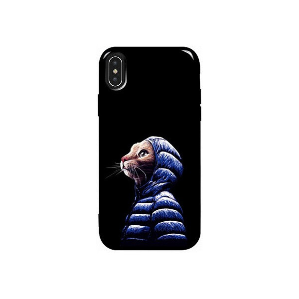 

Чехол-накладка TOTO Pure TPU 2mm Print Case Apple iPhone XS Max #76 Catcoat Black'