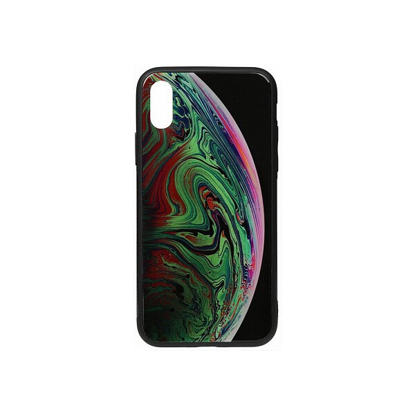 

Чехол-накладка TOTO Print Glass Space Case Apple iPhone XS Max Green'