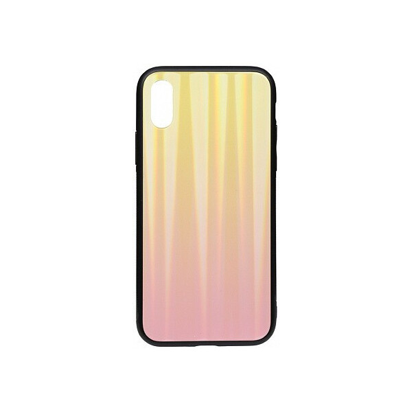

Чехол-накладка TOTO Aurora Print Glass Case Apple iPhone XS Max Pink'