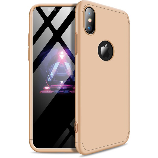

Чехол-накладка GKK 3 in 1 Hard PC Case Apple iPhone XS Max Gold