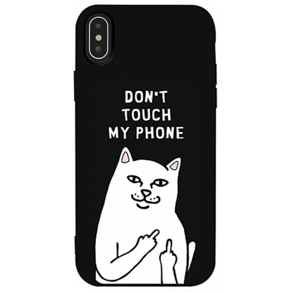 

Чехол-накладка TOTO Matt TPU 2mm Print Case Apple iPhone XS Max #58 Cat Dontouch Black