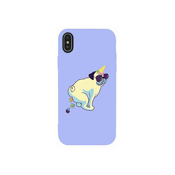 

Чехол-накладка TOTO Matt TPU 2mm Print Case Apple iPhone XS Max #77 Kakedog Light Purple'