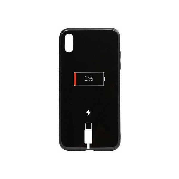 

Чехол-накладка TOTO Cartoon Print Glass Case Apple iPhone XS Max Battery Charge'
