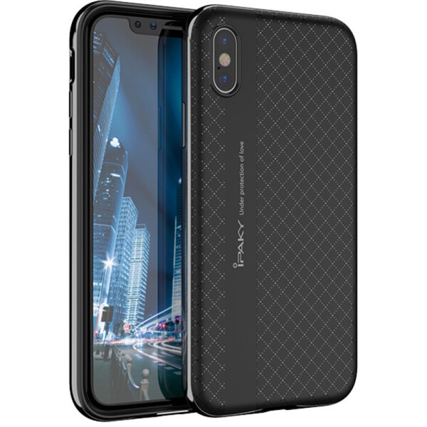 

Чехол-накладка Ipaky Bumblebee Series/PC Frame With TPU Case Apple iPhone X Black