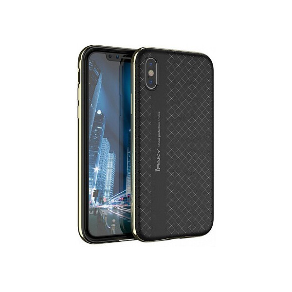 

Чехол-накладка Ipaky Bumblebee Series/PC Frame With TPU Case Apple iPhone X Gold'
