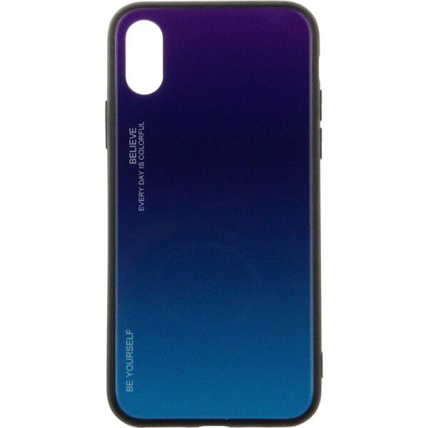 

Чехол-накладка TOTO Gradient Glass Case Apple iPhone X/XS Purple