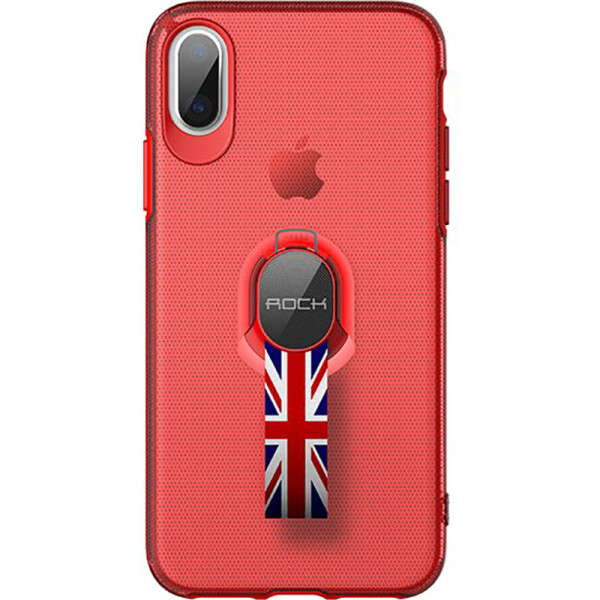

Чехол-накладка Rock TPU+PC MOC Pro Series Protection Case Apple iPhone X Trans-Red
