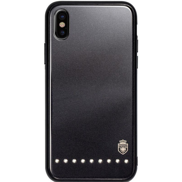 

Чехол-накладка Remax Batili Series Glass Case Apple iPhone X Black