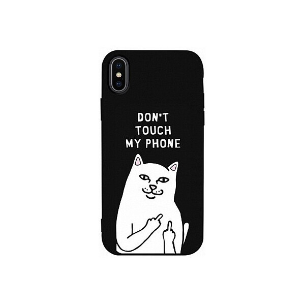 

Чехол-накладка TOTO Matt TPU 2mm Print Case Apple iPhone X/XS #58 Cat Dontouch Black'