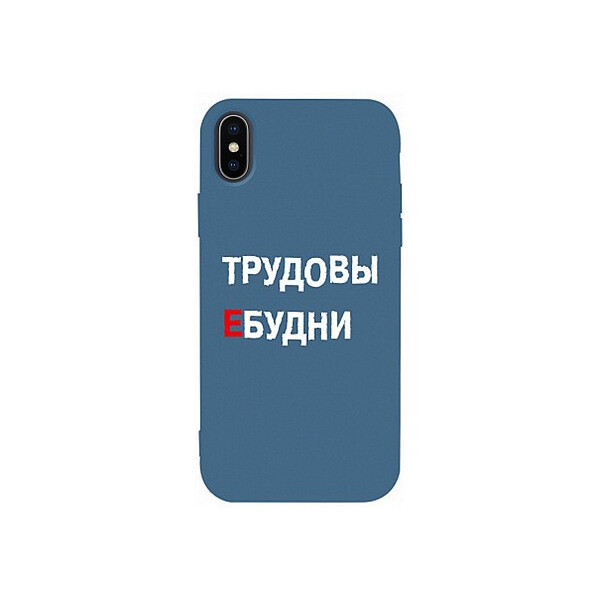 

Чехол-накладка TOTO Matt TPU 2mm Print Case Apple iPhone X/XS #78 Budni Navy Blue'