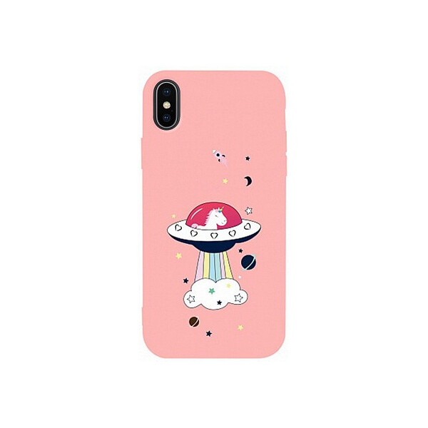 

Чехол-накладка TOTO Matt TPU 2mm Print Case Apple iPhone X/XS #17 Ufo Pink'