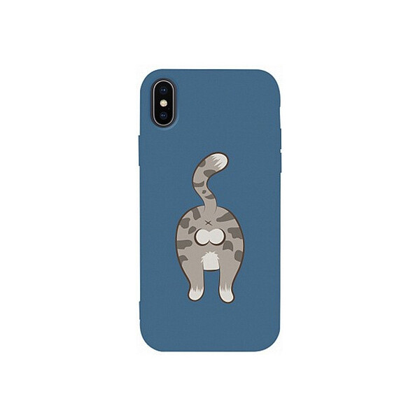

Чехол-накладка TOTO Matt TPU 2mm Print Case Apple iPhone X/XS #62 Catzad Navy Blue'