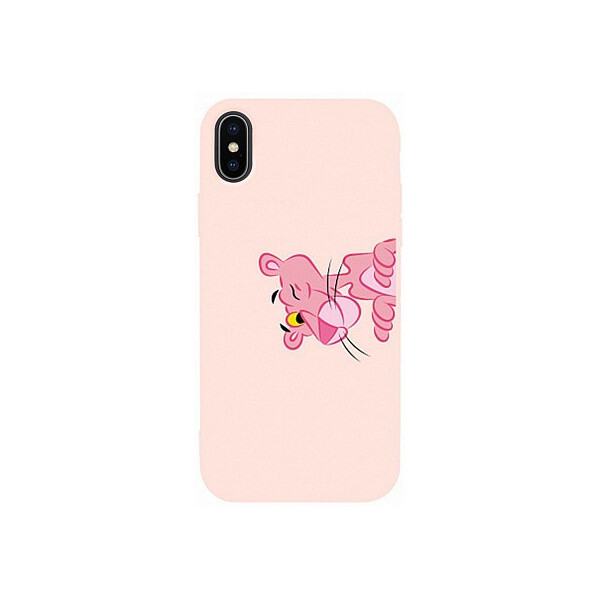 

Чехол-накладка TOTO Matt TPU 2mm Print Case Apple iPhone X/XS #54 Pink Pantera Sand pink'