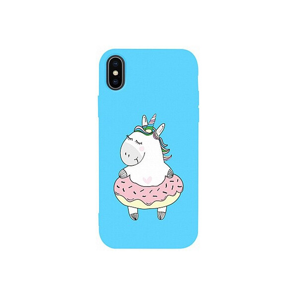 

Чехол-накладка TOTO Matt TPU 2mm Print Case Apple iPhone X/XS #3 Unicorn Donut Sky Blue'