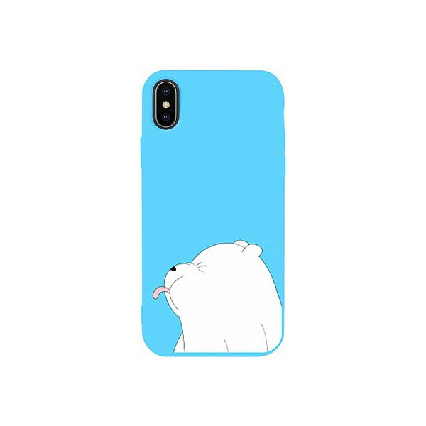 

Чехол-накладка TOTO Matt TPU 2mm Print Case Apple iPhone X/XS #57 Bear Tongue Sky Blue'