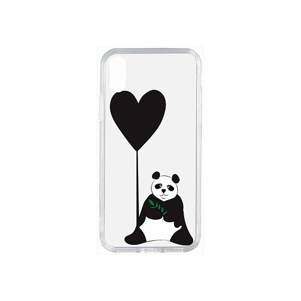 

Чехол-накладка TOTO Acrylic+TPU Print Case Apple iPhone X/XS #53 Panda B Transparent'