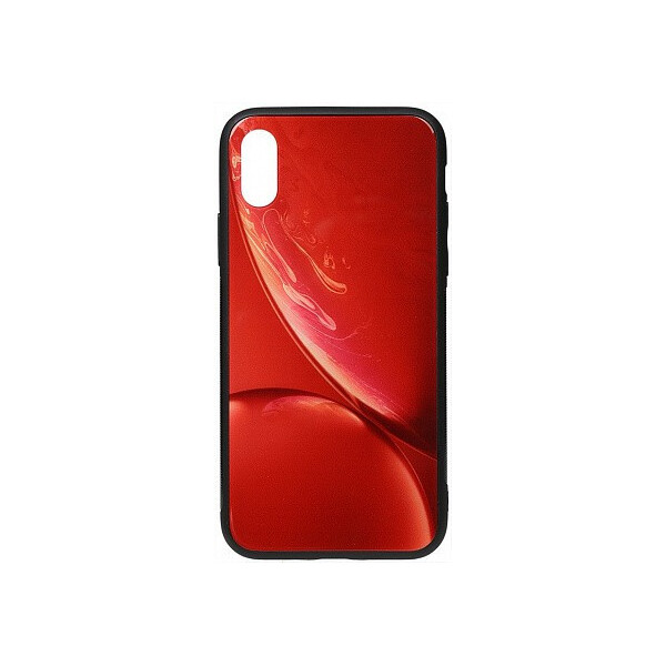 

Чехол-накладка TOTO Print Glass Space Case Apple iPhone X/XS Red'