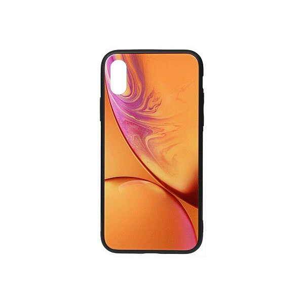 

Чехол-накладка TOTO Print Glass Space Case Apple iPhone X/XS Yellow'