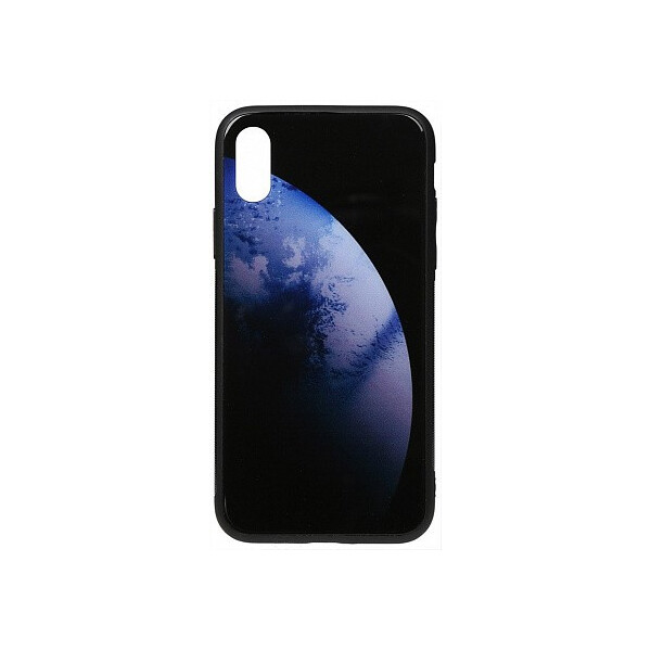 

Чехол-накладка TOTO Print Glass Space Case Apple iPhone X/XS Dark Blue'