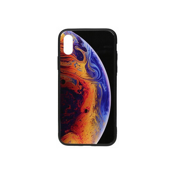 

Чехол-накладка TOTO Print Glass Space Case Apple iPhone X/XS Violet'
