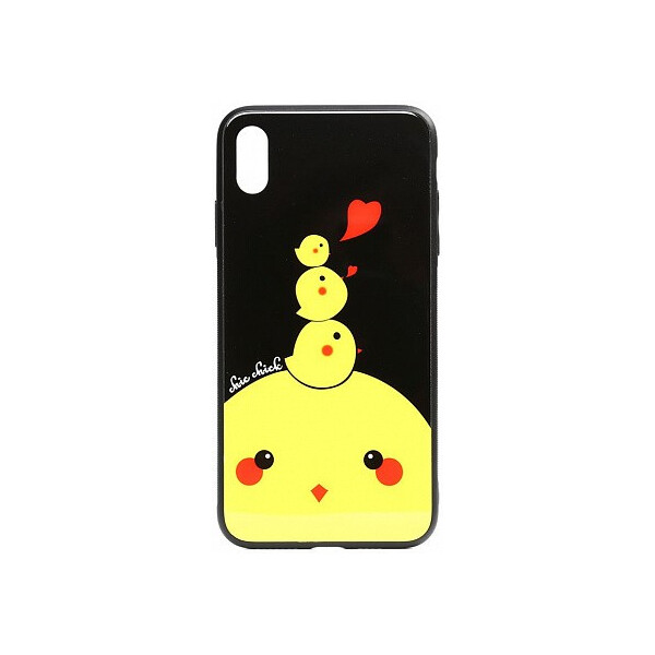 

Чехол-накладка TOTO Cartoon Print Glass Case Apple iPhone X/XS Chicken Chick'