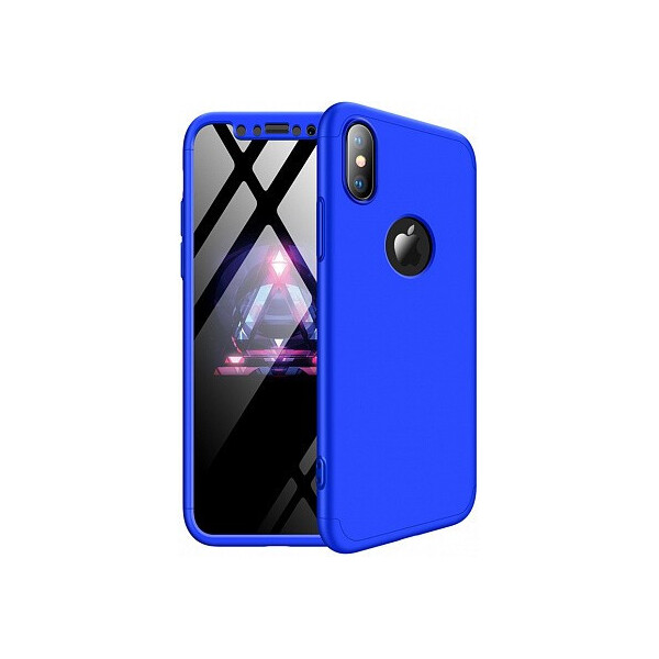 

Чехол-накладка GKK 3 in 1 Hard PC Case Apple iPhone X Blue'