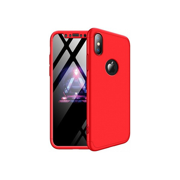 

Чехол-накладка GKK 3 in 1 Hard PC Case Apple iPhone X Red'