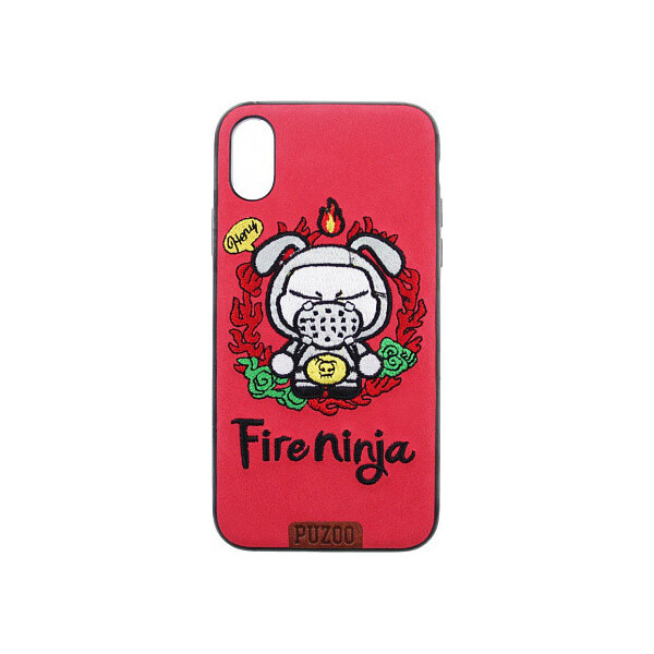 

Чехол-накладка PUZOO TPU+TPU with stitchwork craft Star show iPhone X Red Fireninja'