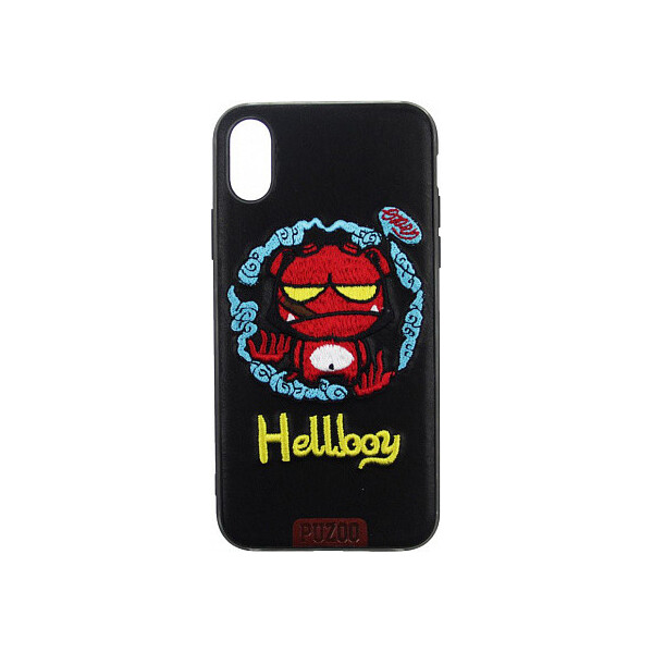 

Чехол-накладка PUZOO TPU+TPU with stitchwork craft Star show iPhone X Black Hellboy'
