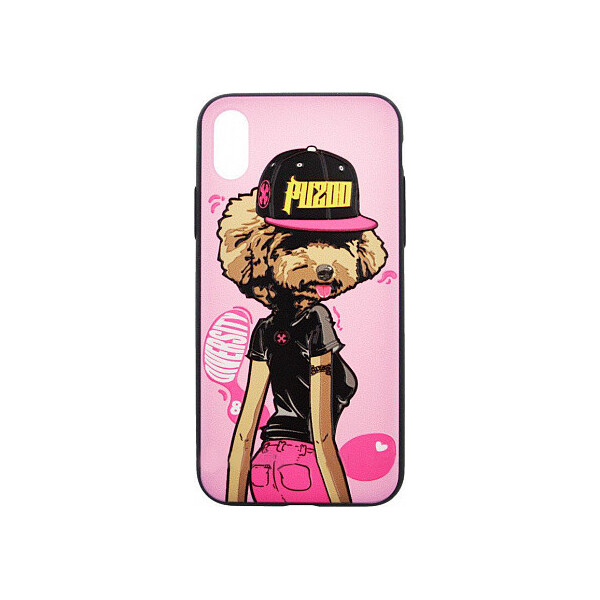 

Чехол-накладка PUZOO TPU Glossy Surface IMD Hip Hop iPhone X DJ Teddy Pink'