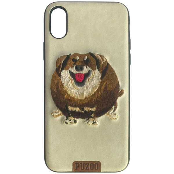 

Чехол-накладка PUZOO TPU+TPU with stitchwork craft Ballon Dog iPhone X White