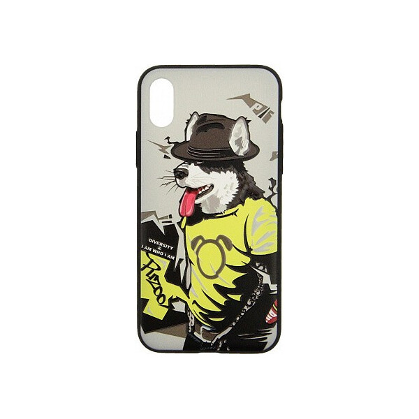 

Чехол-накладка PUZOO TPU Case with UV Printing Hip Hop iPhone X RAP Alaskan Grey'